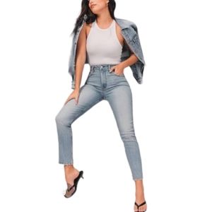 Abercrombie & Fitch Raw Hem Skinny Jeans